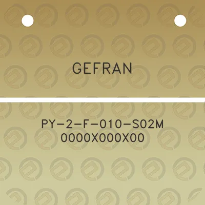 gefran-py-2-f-010-s02m-0000x000x00