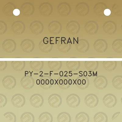 gefran-py-2-f-025-s03m-0000x000x00