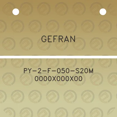 gefran-py-2-f-050-s20m-0000x000x00