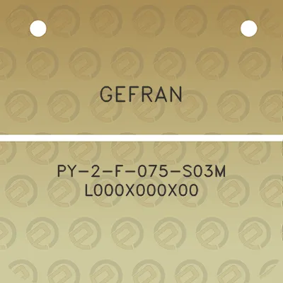 gefran-py-2-f-075-s03m-l000x000x00