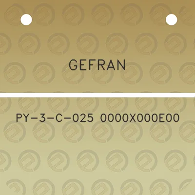 gefran-py-3-c-025-0000x000e00