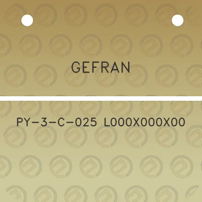 gefran-py-3-c-025-l000x000x00