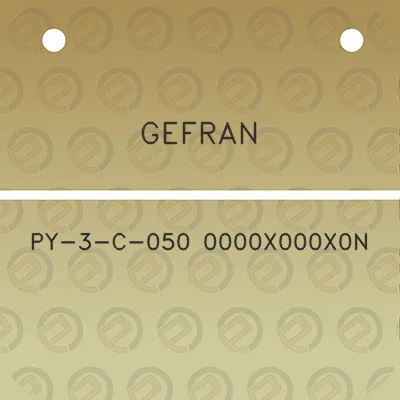 gefran-py-3-c-050-0000x000x0n