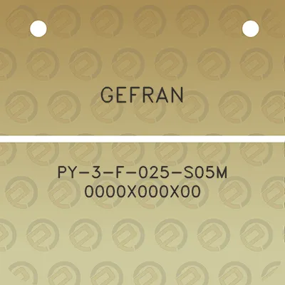 gefran-py-3-f-025-s05m-0000x000x00