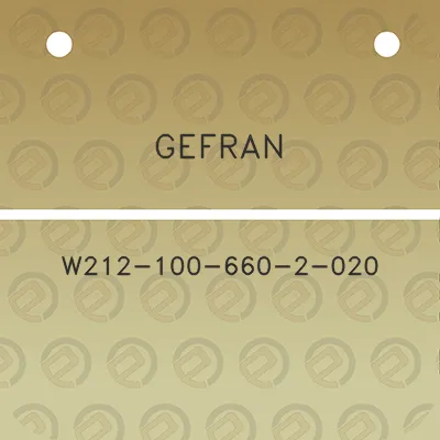 gefran-w212-100-660-2-020