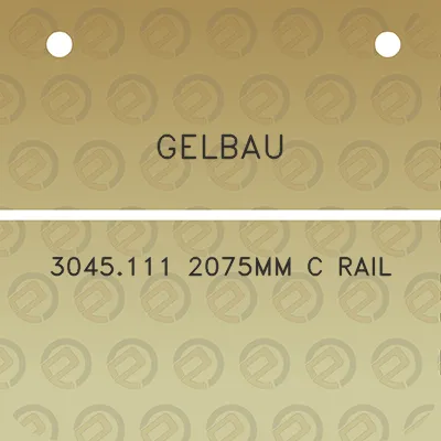 gelbau-3045111-2075mm-c-rail