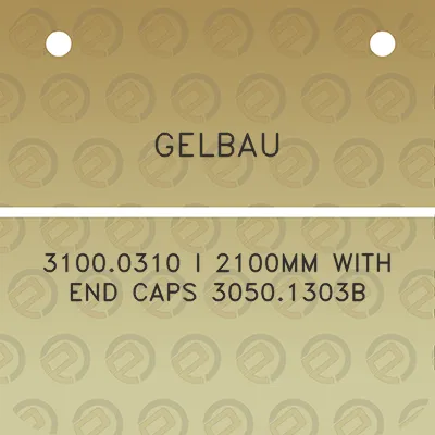 gelbau-31000310-i-2100mm-with-end-caps-30501303b