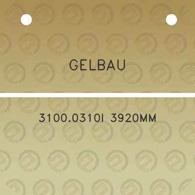 gelbau-31000310i-3920mm