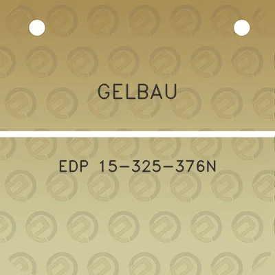 gelbau-edp-15-325-376n