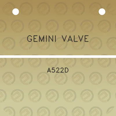 gemini-valve-a522d