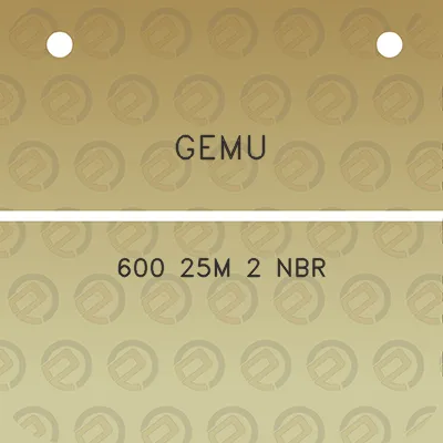 gemu-600-25m-2-nbr