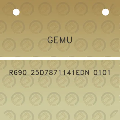 gemu-r690-25d7871141edn-0101