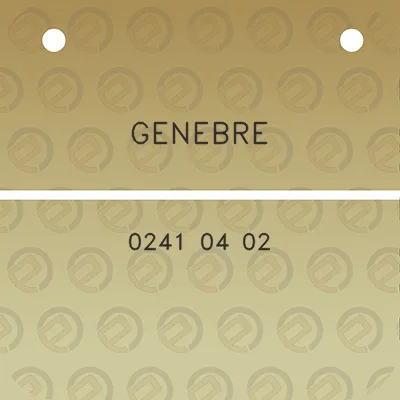 genebre-0241-04-02