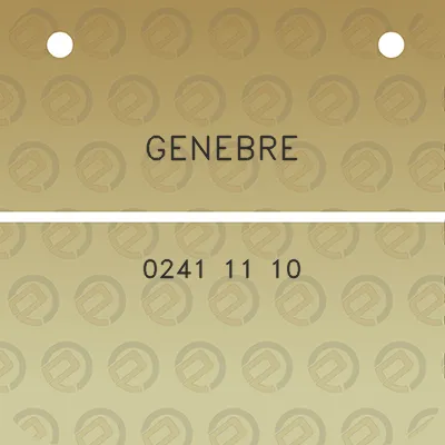 genebre-0241-11-10