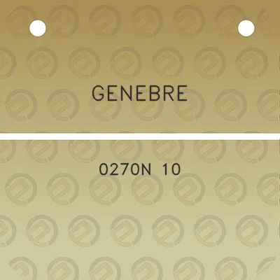 genebre-0270n-10