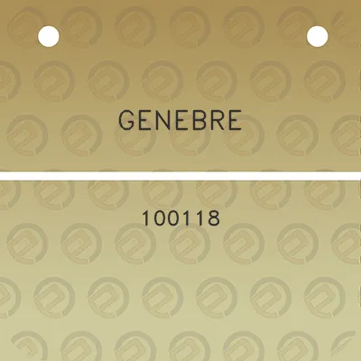 genebre-100118