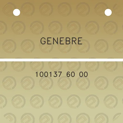 genebre-100137-60-00