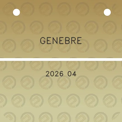 genebre-2026-04