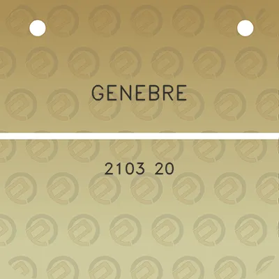 genebre-2103-20