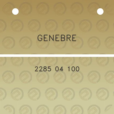 genebre-2285-04-100