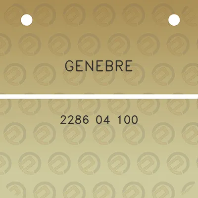 genebre-2286-04-100