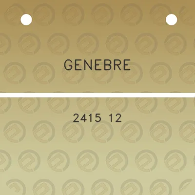 genebre-2415-12