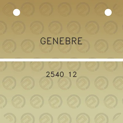 genebre-2540-12