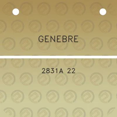 genebre-2831a-22