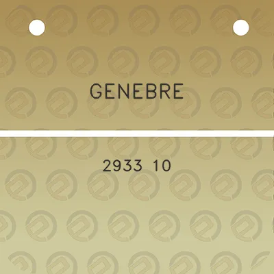 genebre-2933-10