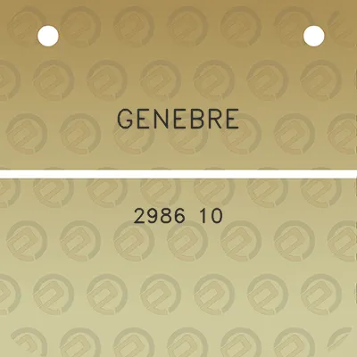 genebre-2986-10