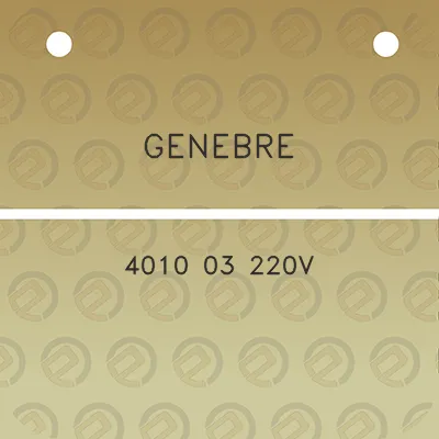 genebre-4010-03-220v