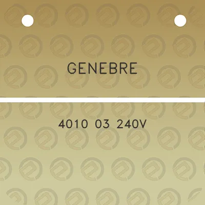 genebre-4010-03-240v