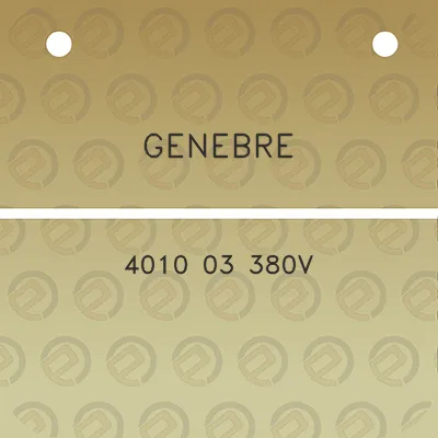 genebre-4010-03-380v