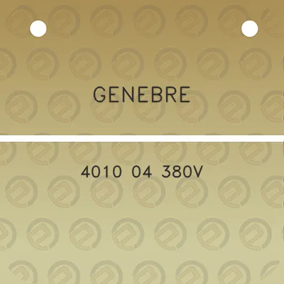 genebre-4010-04-380v