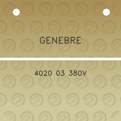 genebre-4020-03-380v