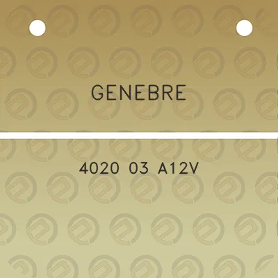 genebre-4020-03-a12v