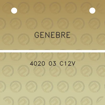 genebre-4020-03-c12v