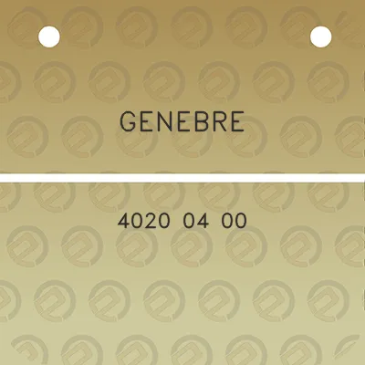 genebre-4020-04-00