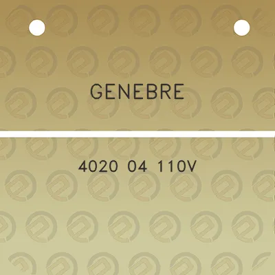 genebre-4020-04-110v