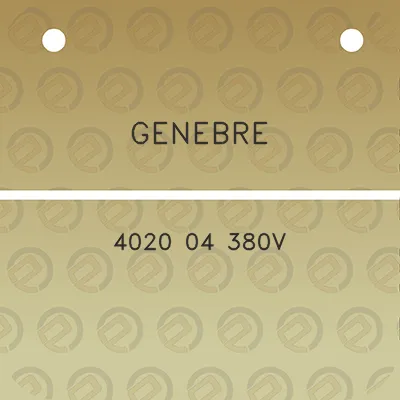 genebre-4020-04-380v