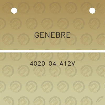 genebre-4020-04-a12v