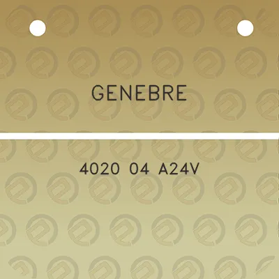 genebre-4020-04-a24v