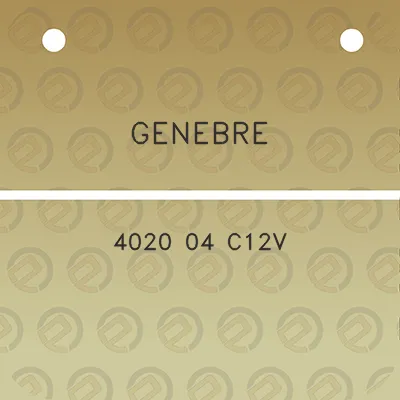 genebre-4020-04-c12v