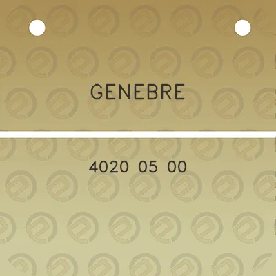 genebre-4020-05-00