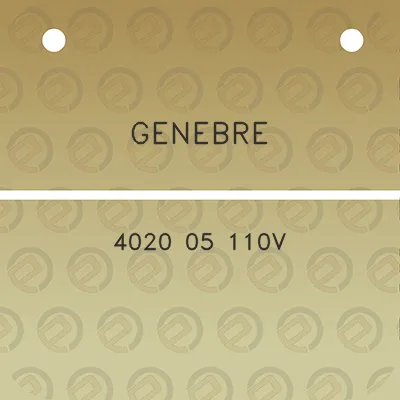 genebre-4020-05-110v