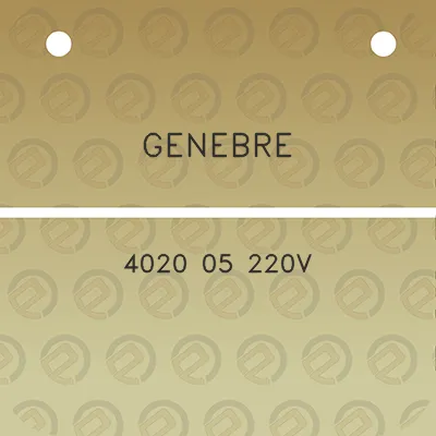 genebre-4020-05-220v