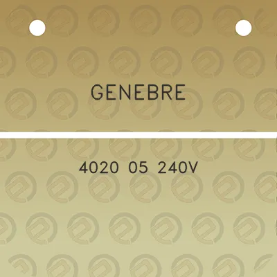 genebre-4020-05-240v