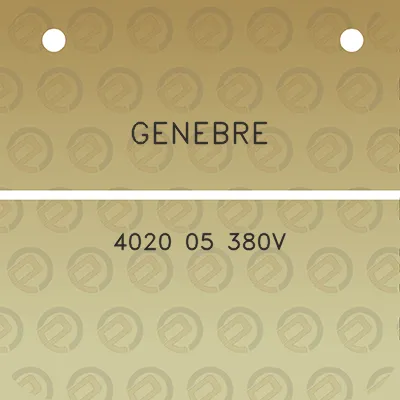 genebre-4020-05-380v