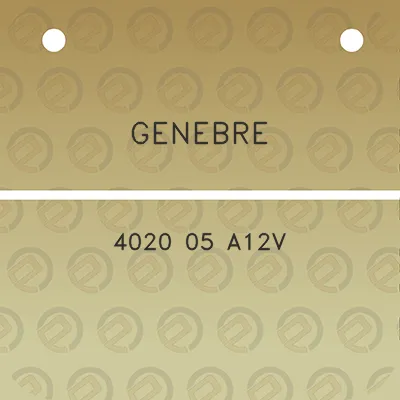 genebre-4020-05-a12v