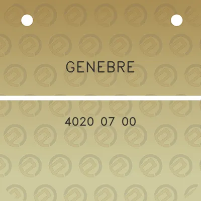 genebre-4020-07-00